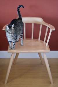 A real-life wooden stick chair