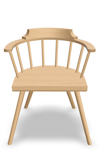 A 3D model of a chair