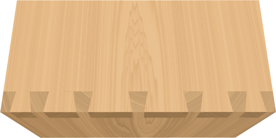 Graduated dovetail spacing