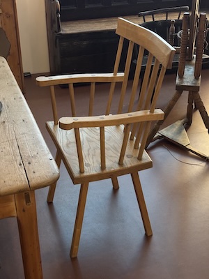 An Irish comb-back chair