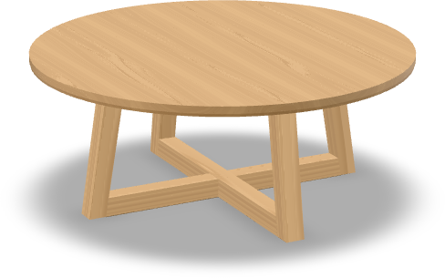 A low coffee table