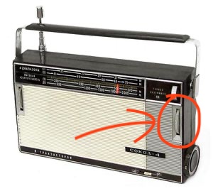 An old radio. Probably not my grandfather’s